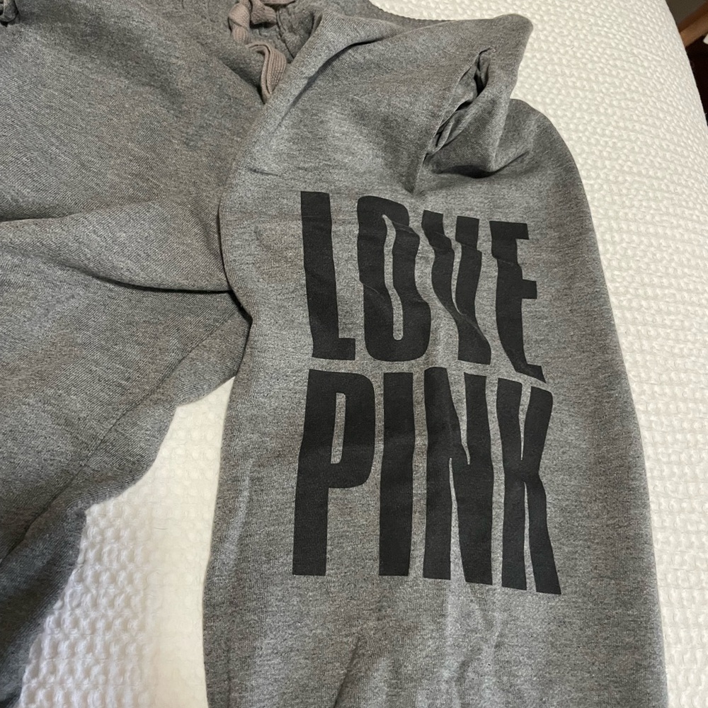 Pink boyfriend sweatpants with pockets XS